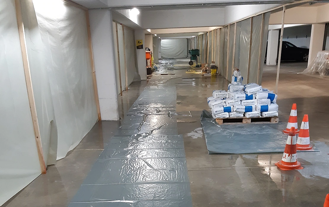 Tiefgarage in Dortmund Vergussbeton Nachbehandlung - Caspar Köchling