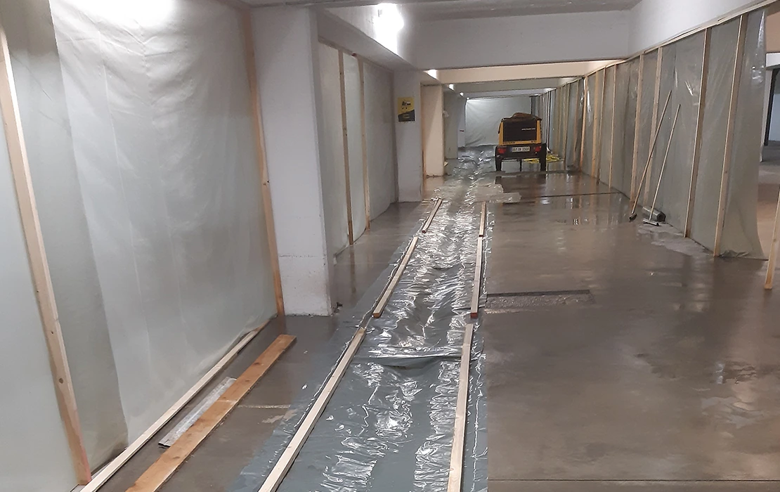 Tiefgarage in Dortmund Vergussbeton Nachbehandlung - Caspar Köchling Tiefgarage in Dortmund Vergussbeton Nachbehandlung - Caspar Köchling