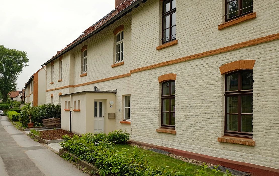 Denkmalgeschützte Siedlung in Essen – Außenfassade Denkmalschutz – Caspar Köchling