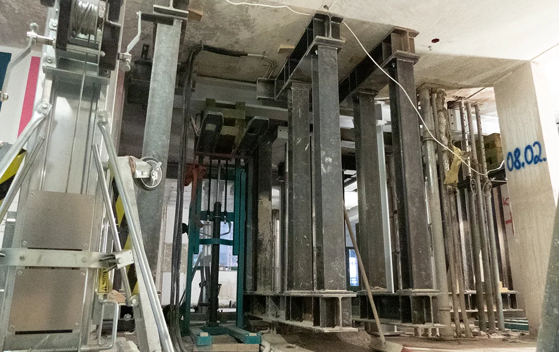 Temporäre Bauteilunterstützung Temporäre Bauteilunterstützung