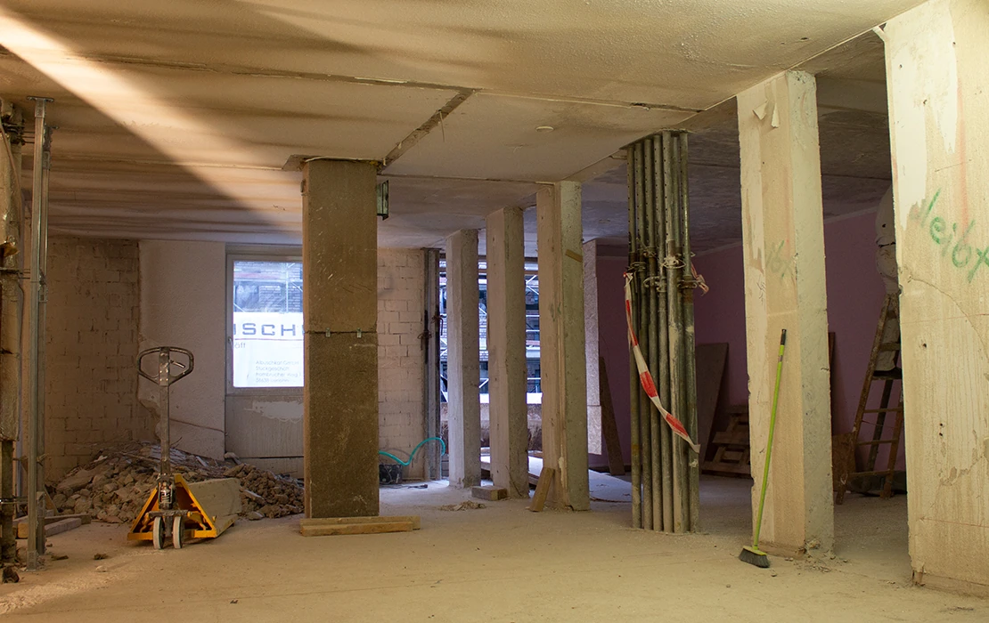Caspar Köchling News – Umbau Wohnung zu Büro Stützen