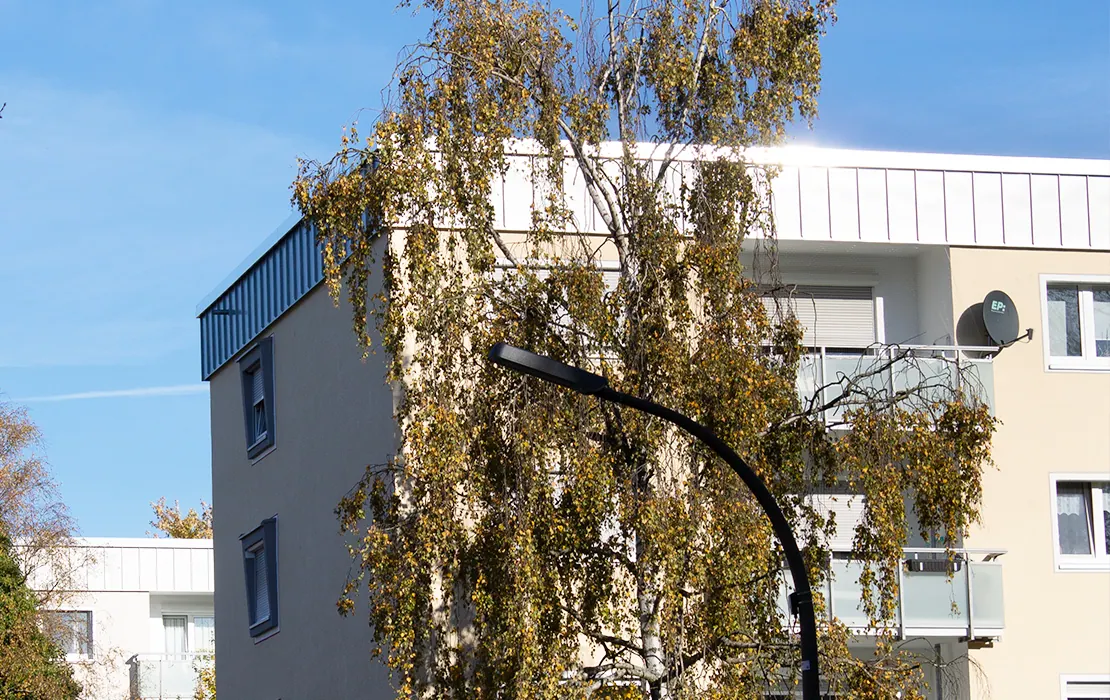 Wohnsiedlung in Dortmund Attikabekleidung – Caspar Köchling Wohnsiedlung in Dortmund Attikabekleidung – Caspar Köchling