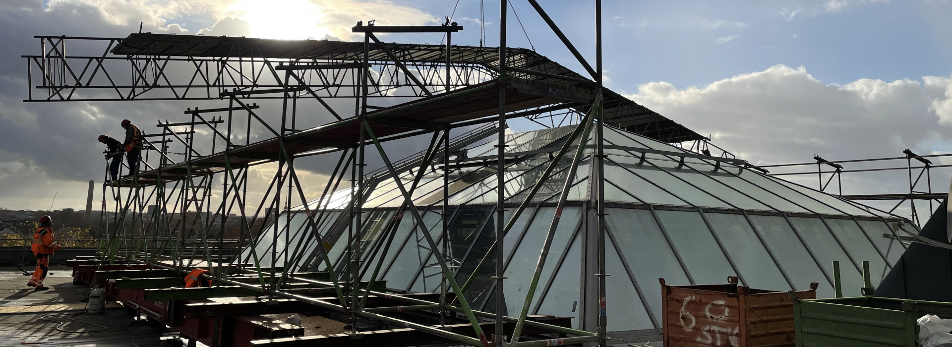 Dachkonstruktion thyssenkrupp Steel Westfalenhütte